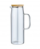 ESTIA ΚΑΝΑΤΑ BAMBOO ESSENTIALS ΓΥΑΛΙΝΗ 1500ml ΜΕ ΚΑΠΑΚΙ 01-19594 Κανάτες
