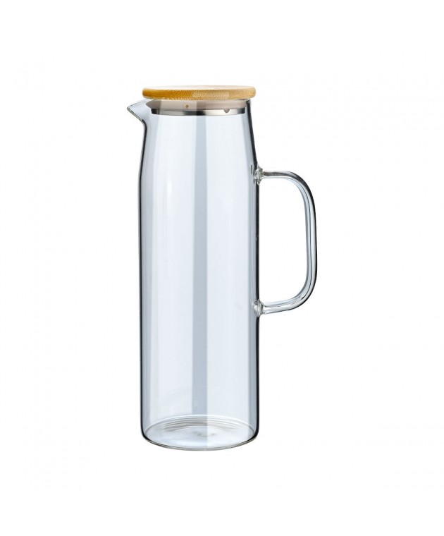 ESTIA ΚΑΝΑΤΑ BAMBOO ESSENTIALS ΓΥΑΛΙΝΗ 1500ml ΜΕ ΚΑΠΑΚΙ 01-19594 Κανάτες