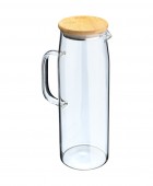 ESTIA ΚΑΝΑΤΑ BAMBOO ESSENTIALS ΓΥΑΛΙΝΗ 1500ml ΜΕ ΚΑΠΑΚΙ 01-19594 Κανάτες