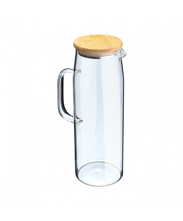 ESTIA ΚΑΝΑΤΑ BAMBOO ESSENTIALS ΓΥΑΛΙΝΗ 1500ml ΜΕ ΚΑΠΑΚΙ 01-19594 Κανάτες