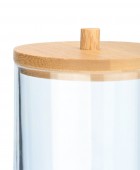 ESTIA ΚΟΥΤΙ ΑΠΟΘΗΚΕΥΣΗΣ & ΟΡΓΑΝΩΣΗΣ BAMBOO ESSENTIALS ΓΙΑ ΔΙΣΚΟΥΣ ΝΤΕΜΑΚΙΓΙΑΖ 7x7x12cm ΜΕ ΚΑΠΑΚΙ Διακοσμητικά Καλάθια-Κουτιά