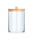 ESTIA ΚΟΥΤΙ ΑΠΟΘΗΚΕΥΣΗΣ & ΟΡΓΑΝΩΣΗΣ BAMBOO ESSENTIALS ΓΙΑ ΔΙΣΚΟΥΣ ΝΤΕΜΑΚΙΓΙΑΖ 7x7x12cm ΜΕ ΚΑΠΑΚΙ Διακοσμητικά Καλάθια-Κουτιά