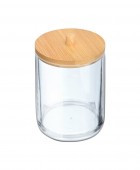 ESTIA ΚΟΥΤΙ ΑΠΟΘΗΚΕΥΣΗΣ & ΟΡΓΑΝΩΣΗΣ BAMBOO ESSENTIALS ΓΙΑ ΔΙΣΚΟΥΣ ΝΤΕΜΑΚΙΓΙΑΖ 7x7x12cm ΜΕ ΚΑΠΑΚΙ Διακοσμητικά Καλάθια-Κουτιά