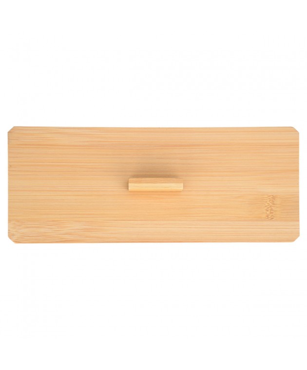 ESTIA ΚΟΥΤΙ ΑΠΟΘΗΚΕΥΣΗΣ & ΟΡΓΑΝΩΣΗΣ BAMBOO ESSENTIALS ΟΡΘΟΓΩΝΙΟ 23.3x9.4x8.8cm ΜΕ ΚΑΠΑΚΙ 02-17668 Διακοσμητικά Καλάθια-Κουτιά