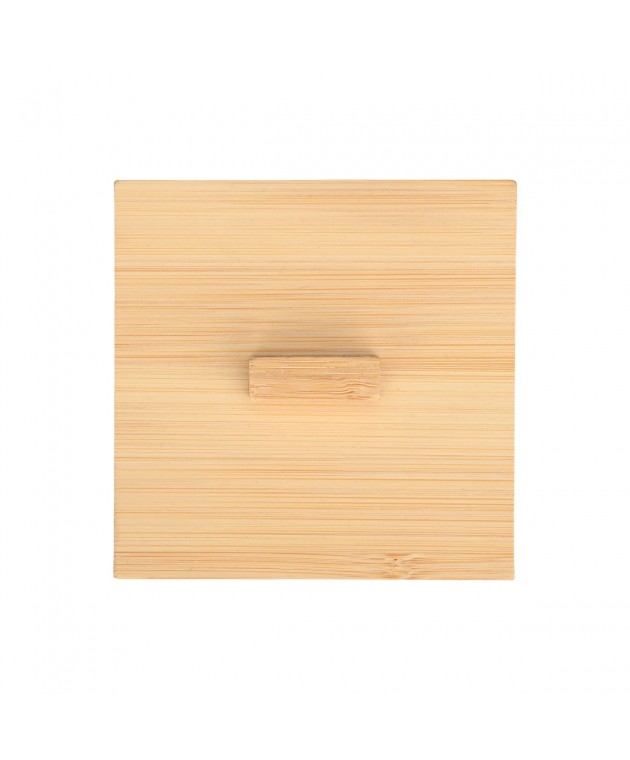 ESTIA ΚΟΥΤΙ ΑΠΟΘΗΚΕΥΣΗΣ & ΟΡΓΑΝΩΣΗΣ BAMBOO ESSENTIALS ΤΕΤΡΑΓΩΝΟ  9x9x6cm ΜΕ ΚΑΠΑΚΙ Διακοσμητικά Καλάθια-Κουτιά