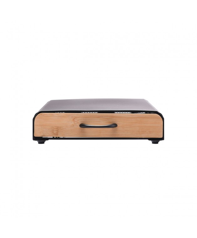 ESTIA ΘΗΚΗ ΓΙΑ ΚΑΨΟΥΛΕΣ ESPRESSO BAMBOO ESSENTIALS ΜΕΤΑΛΛΙΚΗ ΣΥΡΤΑΡΩΤΗ 60 ΘΕΣΕΩΝ ΜΑΥΡΗ Gadgets Κουζίνας