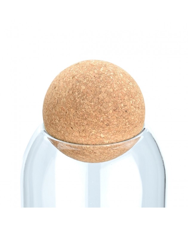 ESTIA ΔΟΧΕΙΟ ΑΠΟΘΗΚΕΥΣΗΣ ΓΥΑΛΙΝΟ 950ml ΜΕ ΚΑΠΑΚΙ ΦΕΛΛΟΥ 01-19617 Κουτιά Αποθήκευσης