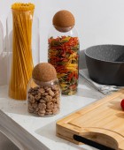 ESTIA ΔΟΧΕΙΟ ΑΠΟΘΗΚΕΥΣΗΣ ΓΥΑΛΙΝΟ 950ml ΜΕ ΚΑΠΑΚΙ ΦΕΛΛΟΥ 01-19617 Κουτιά Αποθήκευσης