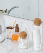 ESTIA ΔΟΧΕΙΟ ΑΠΟΘΗΚΕΥΣΗΣ ΓΥΑΛΙΝΟ 950ml ΜΕ ΚΑΠΑΚΙ ΦΕΛΛΟΥ 01-19617 Κουτιά Αποθήκευσης