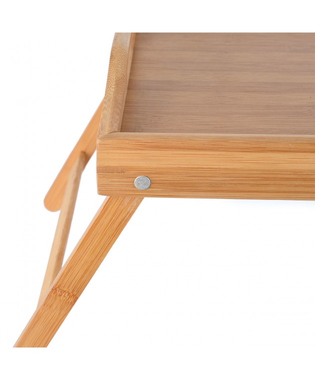 ESTIA ΔΙΣΚΟΣ ΣΕΡΒΙΡΙΣΜΑΤΟΣ BAMBOO ESSENTIALS 50x30x21cm ΜΕ ΑΝΑΔΙΠΛΟΥΜΕΝΑ ΠΟΔΙΑ Δίσκοι