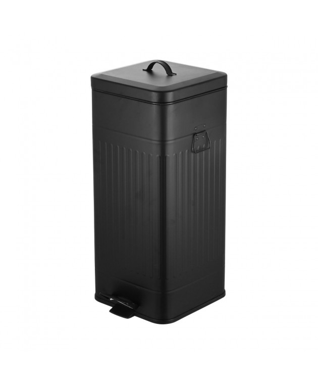 ESTIA ΚΑΔΟΣ ΑΠΟΡΡΙΜΑΤΩΝ SOFT CLOSE ANTIGUA 30lt MAT ΜΑΥΡΟ 