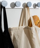 ESTIA ΚΡΕΜΑΣΤΡΑ ΤΟΙΧΟΥ ΞΥΛΙΝΗ 40x6x6cm 4 ΘΕΣΕΩΝ ΛΕΥΚΗ 02-18344 Κρεμάστρες