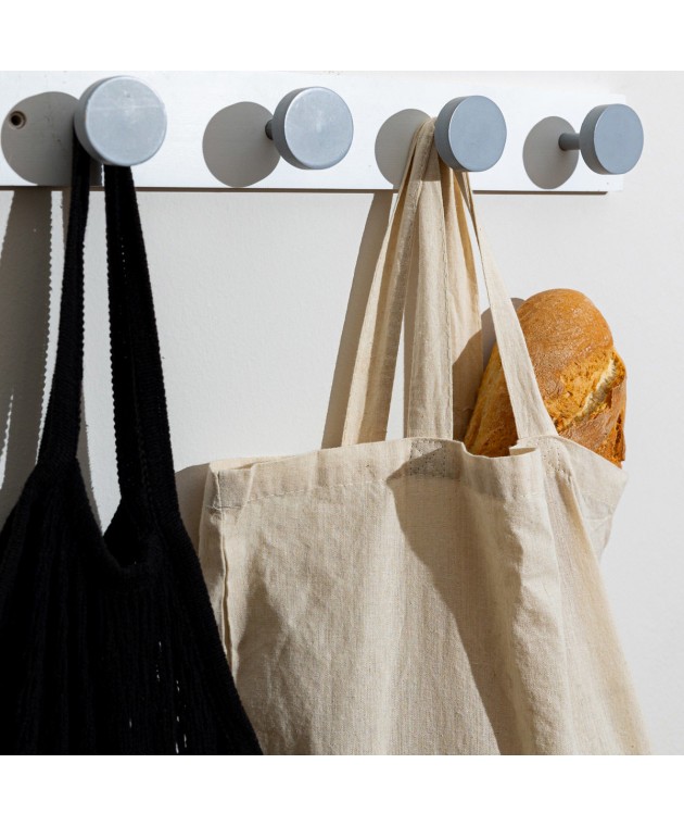 ESTIA ΚΡΕΜΑΣΤΡΑ ΤΟΙΧΟΥ ΞΥΛΙΝΗ 40x6x6cm 4 ΘΕΣΕΩΝ ΛΕΥΚΗ 02-18344 Κρεμάστρες