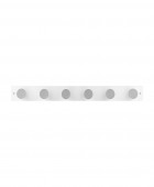 ESTIA ΚΡΕΜΑΣΤΡΑ ΤΟΙΧΟΥ ΞΥΛΙΝΗ 60x6x6cm 6 ΘΕΣΕΩΝ ΛΕΥΚΗ 02-18368 Κρεμάστρες