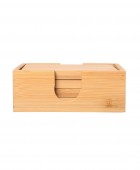 ESTIA ΣΟΥΒΕΡ BAMBOO ESSENTIALS 11x11cm ΜΕ ΘΗΚΗ 5 ΤΕΜ. 01-19723 Σουβέρ