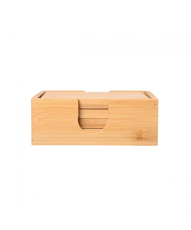 ESTIA ΣΟΥΒΕΡ BAMBOO ESSENTIALS 11x11cm ΜΕ ΘΗΚΗ 5 ΤΕΜ. 01-19723 Σουβέρ