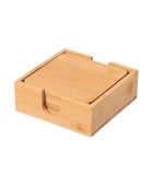 ESTIA ΣΟΥΒΕΡ BAMBOO ESSENTIALS 11x11cm ΜΕ ΘΗΚΗ 5 ΤΕΜ. 01-19723 Σουβέρ