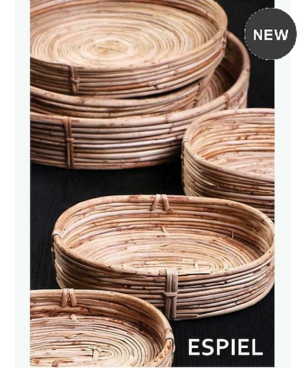 Καλάθι Ψωμιού σε Καφέ Χρώμα 26x17x6cm KAG143, ESPIEL Ψωμιέρες