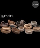 Καλάθι Ψωμιού σε Καφέ Χρώμα 26x17x6cm KAG143, ESPIEL Ψωμιέρες