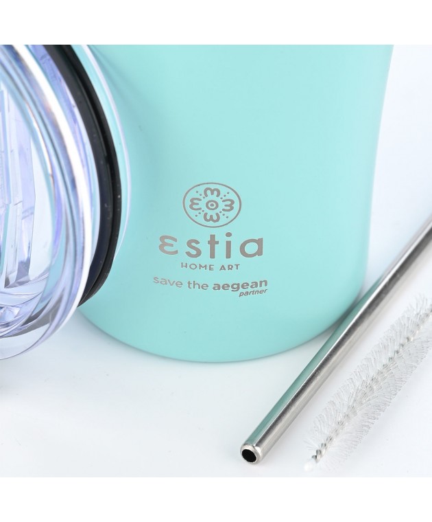 ESTIA ΘΕΡΜΟΣ COFFEE MUG SAVE THE AEGEAN 500ml BERMUDA GREEN Θερμός - Παγούρια