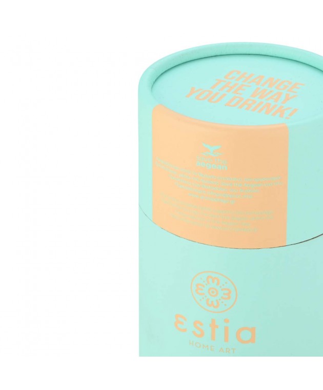ESTIA ΘΕΡΜΟΣ TRAVEL FLASK SAVE THE AEGEAN 350ml BERMUDA GREEN Θερμός - Παγούρια