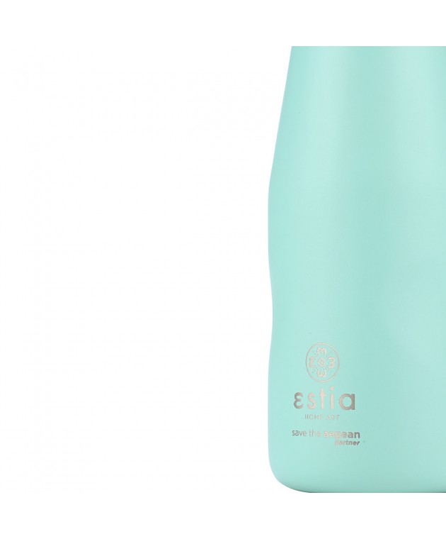ESTIA ΘΕΡΜΟΣ TRAVEL FLASK SAVE THE AEGEAN 350ml BERMUDA GREEN Θερμός - Παγούρια