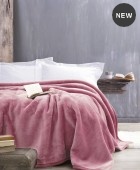 Κουβέρτα βελουτέ μονή (160Χ220) VELOUR ΓΚΡΙ ΣΚΟΥΡΟ, RYTHMOS HOME Κουβέρτες Βελουτέ Μονές