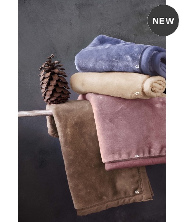 Κουβέρτα βελουτέ Υ/Δ (220Χ240) VELOUR ΑΣΗΜΙ, RYTHMOS HOME Κουβέρτες Βελουτέ Υπέρδιπλες