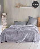 Κουβέρτα βελουτέ Υ/Δ (220Χ240) VELOUR ΑΣΗΜΙ, RYTHMOS HOME Κουβέρτες Βελουτέ Υπέρδιπλες