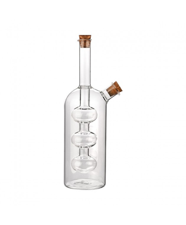 ESTIA ΜΠΟΥΚΑΛΙ ΓΙΑ ΛΑΔΙ & ΞΥΔΙ ΓΥΑΛΙΝΟ 350ml 2 ΣΕ 1 Αλατοπίπερα - Λαδόξυδα