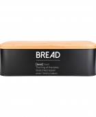 ESTIA ΨΩΜΙΕΡΑ BAMBOO ESSENTIALS ΜΕΤΑΛΛΙΚΗ 42x23x13cm ΜΑΥΡΗ Ψωμιέρες