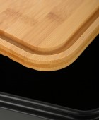 ESTIA ΨΩΜΙΕΡΑ BAMBOO ESSENTIALS ΜΕΤΑΛΛΙΚΗ 42x23x13cm ΜΑΥΡΗ Ψωμιέρες