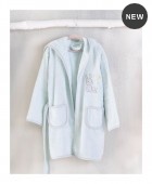 Μπουρνούζι παιδικό με κουκούλα (Νo.3-4) GABBY AQUA, RYTHMOS HOME Παιδικά Μπουρνούζια