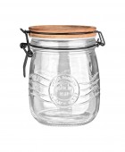 ESTIA ΔΟΧΕΙΟ ΑΠΟΘΗΚΕΥΣΗΣ ACACIA ΓΥΑΛΙΝΟ 750ml ΜΕ ΚΛΙΠ ΚΑΠΑΚΙ 01-23898 Βάζα Τροφίμων