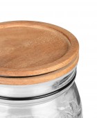 ESTIA ΔΟΧΕΙΟ ΑΠΟΘΗΚΕΥΣΗΣ ACACIA ΓΥΑΛΙΝΟ 750ml ΜΕ ΚΛΙΠ ΚΑΠΑΚΙ 01-23898 Βάζα Τροφίμων
