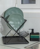 ESTIA ΔΟΧΕΙΟ ΥΓΡΟΥ ΠΙΑΤΩΝ ΜΕ ΠΟΤΗΡΑΚΙ & ΘΗΚΗ ΓΙΑ ΣΦΟΥΓΓΑΡΙ ΜΑΥΡΟ Gadgets Κουζίνας