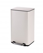 ESTIA ΚΑΔΟΣ ΑΠΟΡΡΙΜΑΤΩΝ CUBIC SOFT CLOSE 30lt IVORY 01-21009 Κάδοι Απορριμάτων