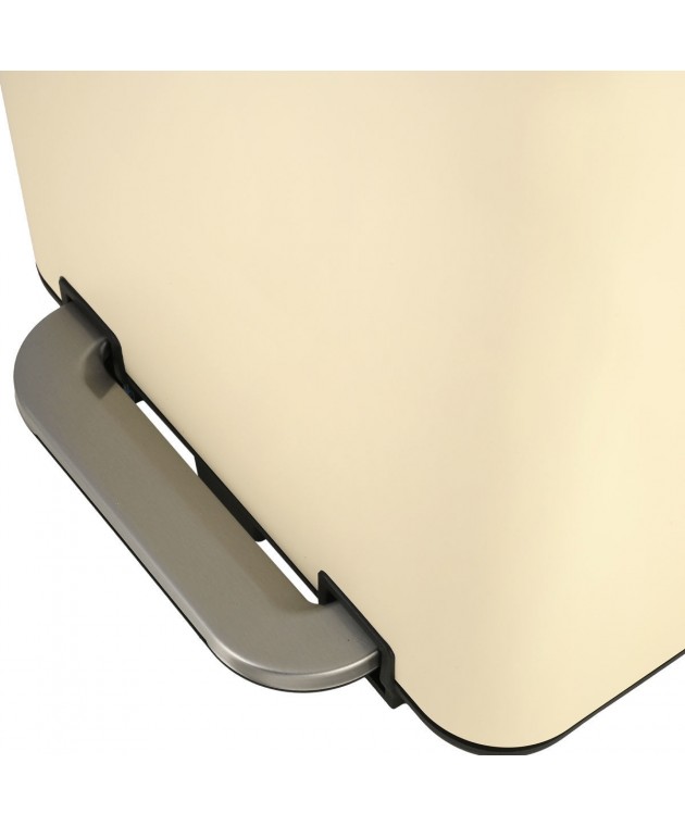 ESTIA ΚΑΔΟΣ ΑΠΟΡΡΙΜΑΤΩΝ CUBIC SOFT CLOSE 30lt IVORY 01-21009 Κάδοι Απορριμάτων