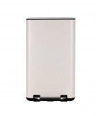 ESTIA ΚΑΔΟΣ ΑΠΟΡΡΙΜΑΤΩΝ CUBIC SOFT CLOSE 30lt IVORY 01-21009 Κάδοι Απορριμάτων
