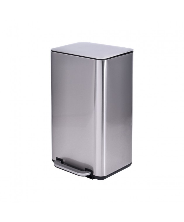 ESTIA ΚΑΔΟΣ ΑΠΟΡΡΙΜΑΤΩΝ CUBIC SOFT CLOSE 30lt ΙΝΟΞ 01-21948 Κάδοι Απορριμάτων