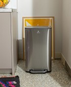 ESTIA ΚΑΔΟΣ ΑΠΟΡΡΙΜΑΤΩΝ CUBIC SOFT CLOSE 30lt ΙΝΟΞ 01-21948 Κάδοι Απορριμάτων