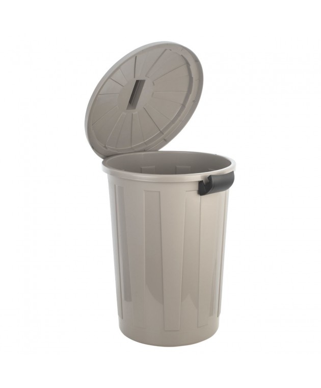 ESTIA ΚΑΔΟΣ ΑΠΟΡΡΙΜΑΤΩΝ OUTBIN ΕΞΩΤΕΡΙΚΟΥ ΧΩΡΟΥ ΠΛΑΣΤΙΚΟΣ ΜΕ ΚΑΠΑΚΙ 60lt ΓΚΡΙ Κάδοι Απορριμάτων