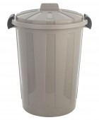 ESTIA ΚΑΔΟΣ ΑΠΟΡΡΙΜΑΤΩΝ OUTBIN ΕΞΩΤΕΡΙΚΟΥ ΧΩΡΟΥ ΠΛΑΣΤΙΚΟΣ ΜΕ ΚΑΠΑΚΙ 60lt ΓΚΡΙ Κάδοι Απορριμάτων