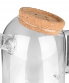 ESTIA ΚΑΝΑΤΑ ΓΥΑΛΙΝΗ 1200ml ΜΕ ΚΑΠΑΚΙ ΦΕΛΛΟΥ Κανάτες