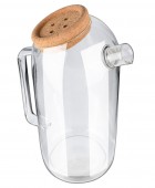 ESTIA ΚΑΝΑΤΑ ΓΥΑΛΙΝΗ 1800ml ΜΕ ΚΑΠΑΚΙ ΦΕΛΛΟΥ Κανάτες