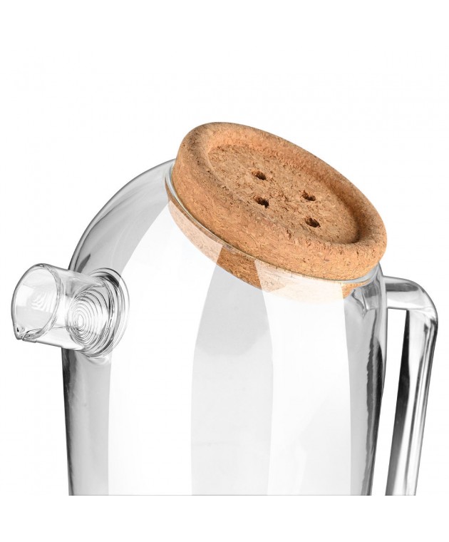 ESTIA ΚΑΝΑΤΑ ΓΥΑΛΙΝΗ 1800ml ΜΕ ΚΑΠΑΚΙ ΦΕΛΛΟΥ Κανάτες