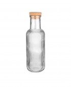 ESTIA ΜΠΟΥΚΑΛΙ ΓΥΑΛΙΝΟ 1000ml ΑΝΑΓΛΥΦΟ ΜΕ ΦΕΛΛΟ ΓΚΡΙ Μπουκάλια Νερού