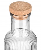 ESTIA ΜΠΟΥΚΑΛΙ ΓΥΑΛΙΝΟ 1000ml ΑΝΑΓΛΥΦΟ ΜΕ ΦΕΛΛΟ ΓΚΡΙ Μπουκάλια Νερού