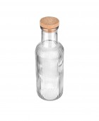 ESTIA ΜΠΟΥΚΑΛΙ ΓΥΑΛΙΝΟ 1000ml ΑΝΑΓΛΥΦΟ ΜΕ ΦΕΛΛΟ ΓΚΡΙ Μπουκάλια Νερού