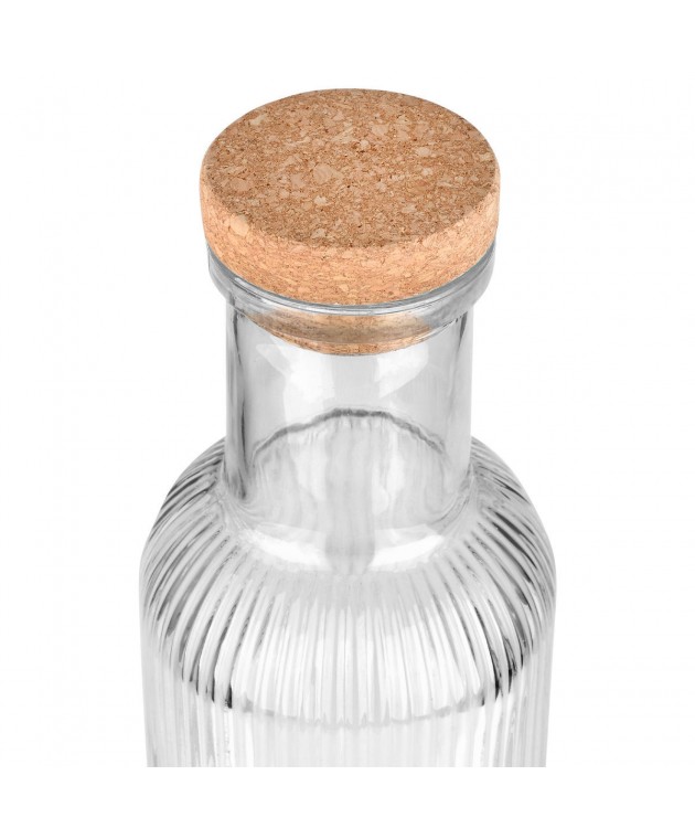 ESTIA ΜΠΟΥΚΑΛΙ ΓΥΑΛΙΝΟ 1000ml ΑΝΑΓΛΥΦΟ ΜΕ ΦΕΛΛΟ ΔΙΑΦΑΝΟ 00-21887 Μπουκάλια Νερού